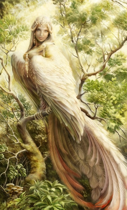 Sirin Bird (cel mai apropiat loc de paradis beatifică) pasăre Sirin
