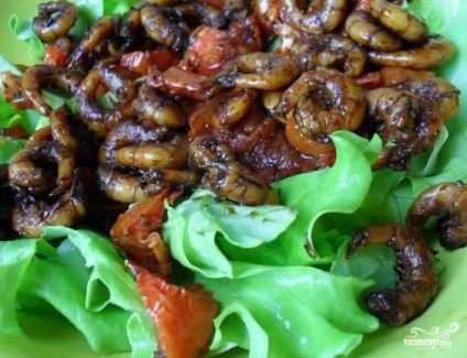 Salata cu creveți și uscate la soare roșii - un pas cu pas reteta cu fotografii pe (gătit) Salata cu creveți și uscate la soare roșii - un pas cu pas reteta cu fotografii pe