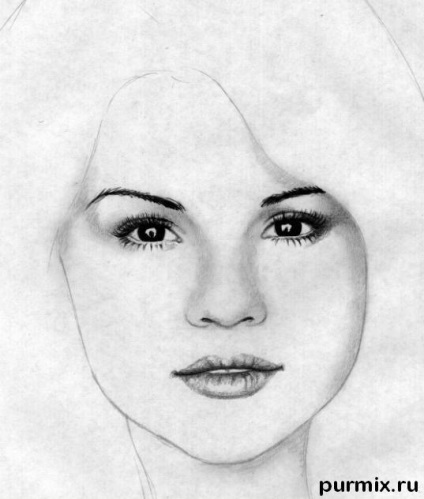 Selena Gomes trage etape (etape) Selena Gomez pentru a desena pas cu pas