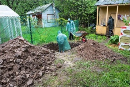 fosa septica pentru a da pe mâini etape de construcție (vile) fosa septica pentru a da pe mâini etape de construcție