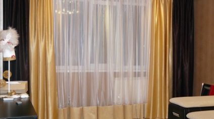Perdelele in dormitor, cu un design stil balcon și nuanțe de culoare (jaluzele) Perdelele in dormitor, cu un design stil balcon și nuanțe de culori