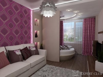 Dormitor într-un apartament studio - foto și video sfaturi cu privire la aranjamentul (aranjamentul) Dormitor într-un apartament studio - foto și video sfaturi cu privire la aranjament