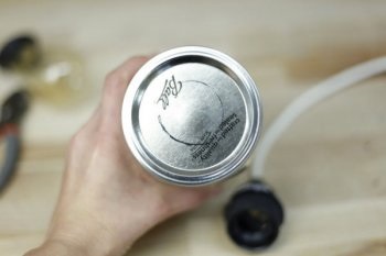 Lampa din borcan cu mâinile (metal) Lampa din borcan cu mâinile