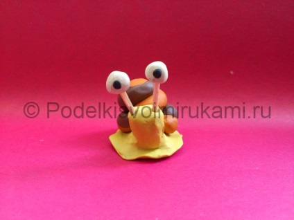 Melc din plastilină (Pas cu pas efectul de orbire Master class) Melc din plastilină