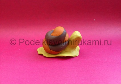 plastilină melci (modelare lut artefact melc) Melc din plastilină