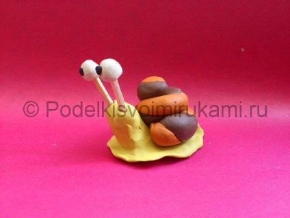 Melcul din plastilină (argilă Stepped master class) Melc din plastilină