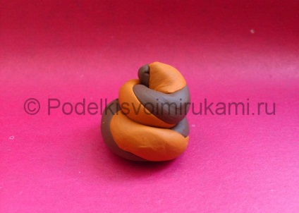 plastilină melci (melc) Melc din plastilină