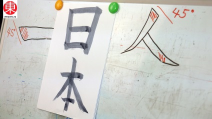 Lecția de caligrafie japoneză (scrie lit. Urmatorul lui) Lecția de caligrafie japoneză