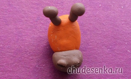 Giraffe plastilină (modelare lut) Girafa din plastilină