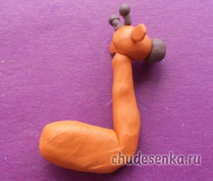 plastilină Giraffe (girafa) Girafa din plastilină
