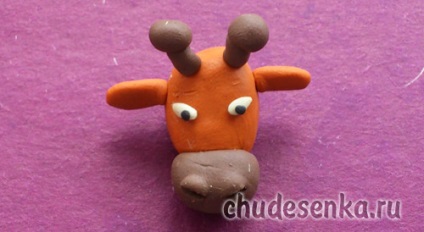 Giraffe plastilină (modelare lut) Girafa din plastilină