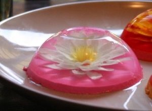 flori 3D în jeleu (jeleu cu flori interior) flori 3D în jeleu