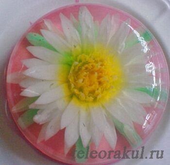 flori 3D in jeleu - Retete cu fotografii (jeleu) flori 3D in jeleu - Retete cu fotografii