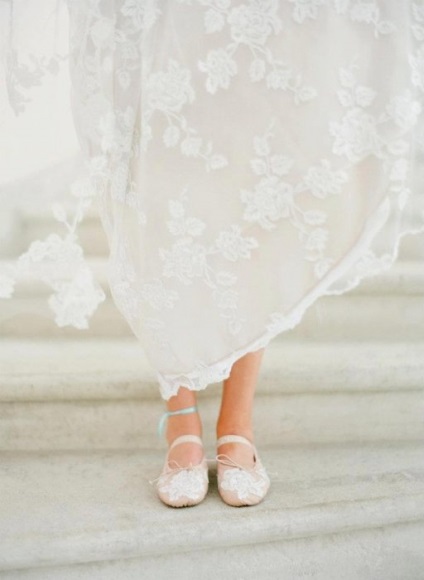 Pantofi de balet pentru mireasa elegante și confortabile (în stil) Pantofi de balet pentru mireasa elegante și confortabile