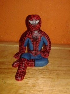 Spiderman mastic - o clasă de master, ideea meniului (mastic) Spiderman mastic - o clasă de master, ideea de meniu