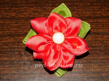Flori de panglici de satin cu mâinile lor (prietenii lor merge cântec) Flori de panglici de satin, cu mâinile lor