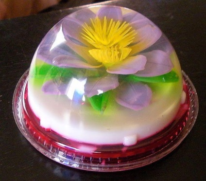 Flower în aspic (gelatină) jeleu de flori