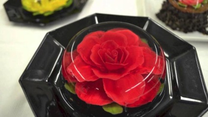 Flower în aspic (gelatină) jeleu de flori