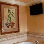 Tencuiala decorativa pentru baie cu mâinile lor (peretele tencuiala sub țiglă în baie) Tencuiala decorativa pentru baie cu mâinile lor