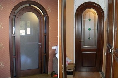 Ușă Folding în arc - o metodă de a ascunde deschiderea (unul) Uși pliante cu arc - o metodă de a ascunde deschiderea