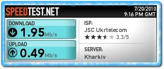creșterea Igorka de viteză Ukrtelecom (Ukrtelecom) creșterea Igorka de viteză la internet Ukrtelecom