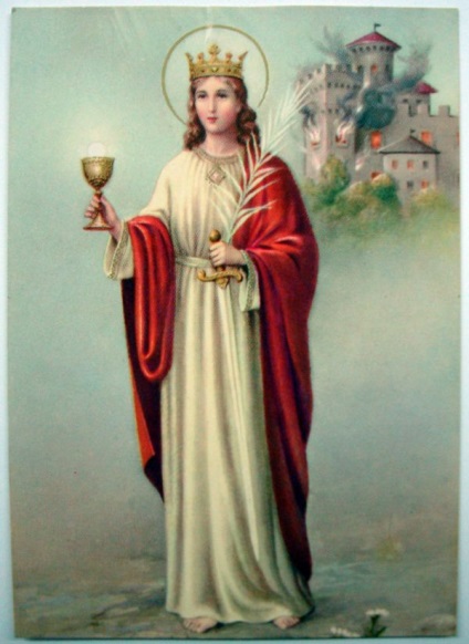 Icoana Sf. Barbara valoare sfântă (sfântă) Icoana de valoare sfintilor Saint Barbara