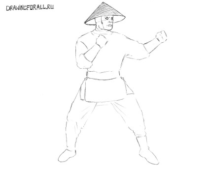 Cum să atragă Raiden (desen treptată) Cum să atragă Raiden