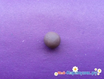 Ca orb cerb plastilină (modelare lut brun) Ca un orb cerb din plastilină