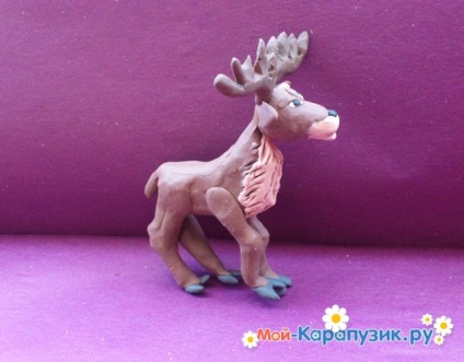plastilină cerb orb (cerb) Ca un orb cerb din plastilină