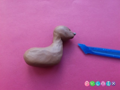 Ca un orb cerb din plastilină în etape (Print Datorită excelent) Ca etape plastilină cerb orb