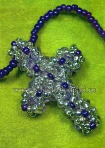 Diagrama țese Cross Bead (cruce) Crucea șirag de mărgele diagrama țese
