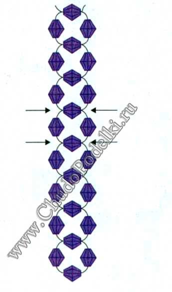 Diagrama țese Cross Bead (împletiturilor) Crucea șirag de mărgele diagrama țese