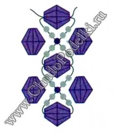 Diagrama țese Cross Bead (împletiturilor) Crucea șirag de mărgele diagrama țese