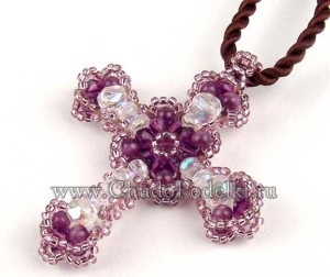 Diagrama țese Cross Bead (cruce) Crucea șirag de mărgele diagrama țese