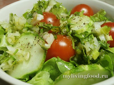 salata de legume „McDonald“, cu un sos vinaigrette (legume) salata de legume „McDonald“ cu vinegreta