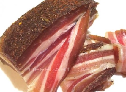 Pancetta și proshutto (proshutto) Pancetta prosciutto