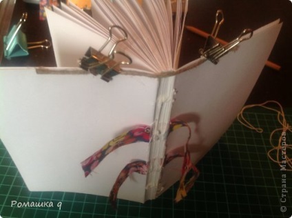 Țesutul bandă pe un carnețel cu propriile sale mâini, comandanții de țară (scrapbooking) Țesutul bandă pe un carnețel cu propriile sale mâini, stăpânii țării
