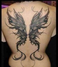 aripi tatuaj 45 fotografie (aripi tatuaj pe gât) aripi tatuaj 45 fotografie