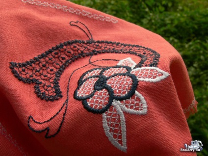 Broderie pe ac lenjerie de aripi (ac) Broderie pe ac înaripat lenjerie