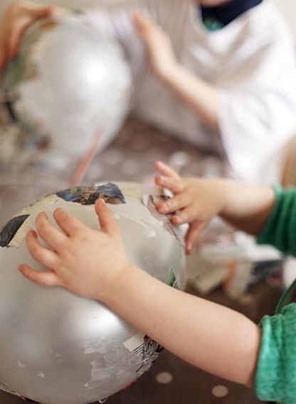 Balon papier-mache, fotografii și master-class (papier-mache) Balon papier-mache, fotografii și master-class