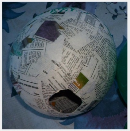 Balon papier-mache, fotografii și master-class (papier mache) Balon papier-mache, fotografii și master-class
