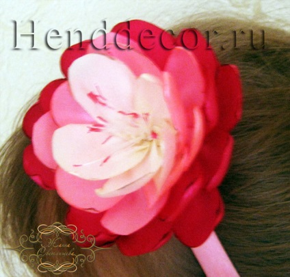 Flower dyusheska de benzi cu propriile lor mâini - un decor caleidoscop (mâini) Flower dyusheska de benzi cu propriile lor mâini - un decor caleidoscop