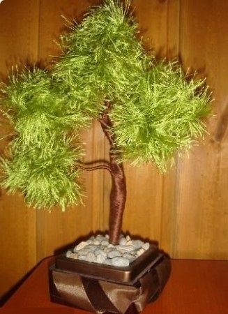 arbore ornamental de mărgele și fire (fire) arbore ornamental din margele si fire