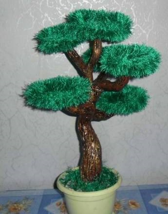arbore ornamental de mărgele și fire (fire) arbore ornamental din margele si fire