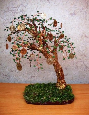 arbore ornamental de mărgele și fire (mărgele) arbore ornamental din margele si fire