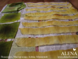 Face culorile din tesatura (satin) Asigurați-vă flori din țesut