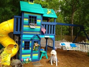 Joaca casa pentru a da propriile mâini - o fotografie exemple (pentru copii) Casă de joacă pentru grădină, cu propriile sale mâini - exemple Foto