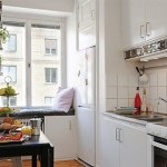 bucătărie de design îngust anunță o lungime un pic mai mult și o sală de mese de dimensiuni mici (proiectare) bucătărie de design îngust anunță o lungime un pic mai mult și o sală de mese de mici dimensiuni