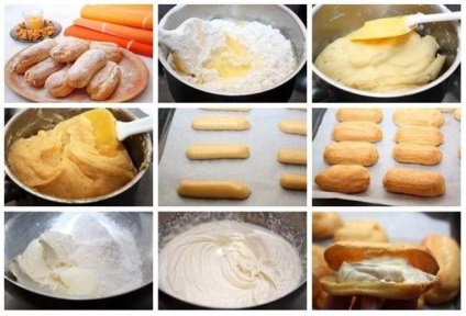 Eclairs la domiciliu - reteta cu o fotografie - cu propriile lor mâini (foto) Eclairs la domiciliu - reteta cu o fotografie - cu propriile lor mâini