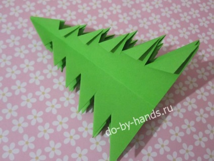 hârtie origami Herringbone în etape, cu propriile lor mâini (origami pentru pomul de Craciun din hartie) hârtie origami Herringbone în etape, cu propriile lor mâini